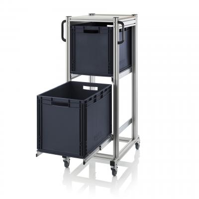 Antistatic ESD Transport Trolleys ESD System trolley for Euro containers 59 x 76 x 135 cm (L x W x H) - 666 ESD SE.L.6442